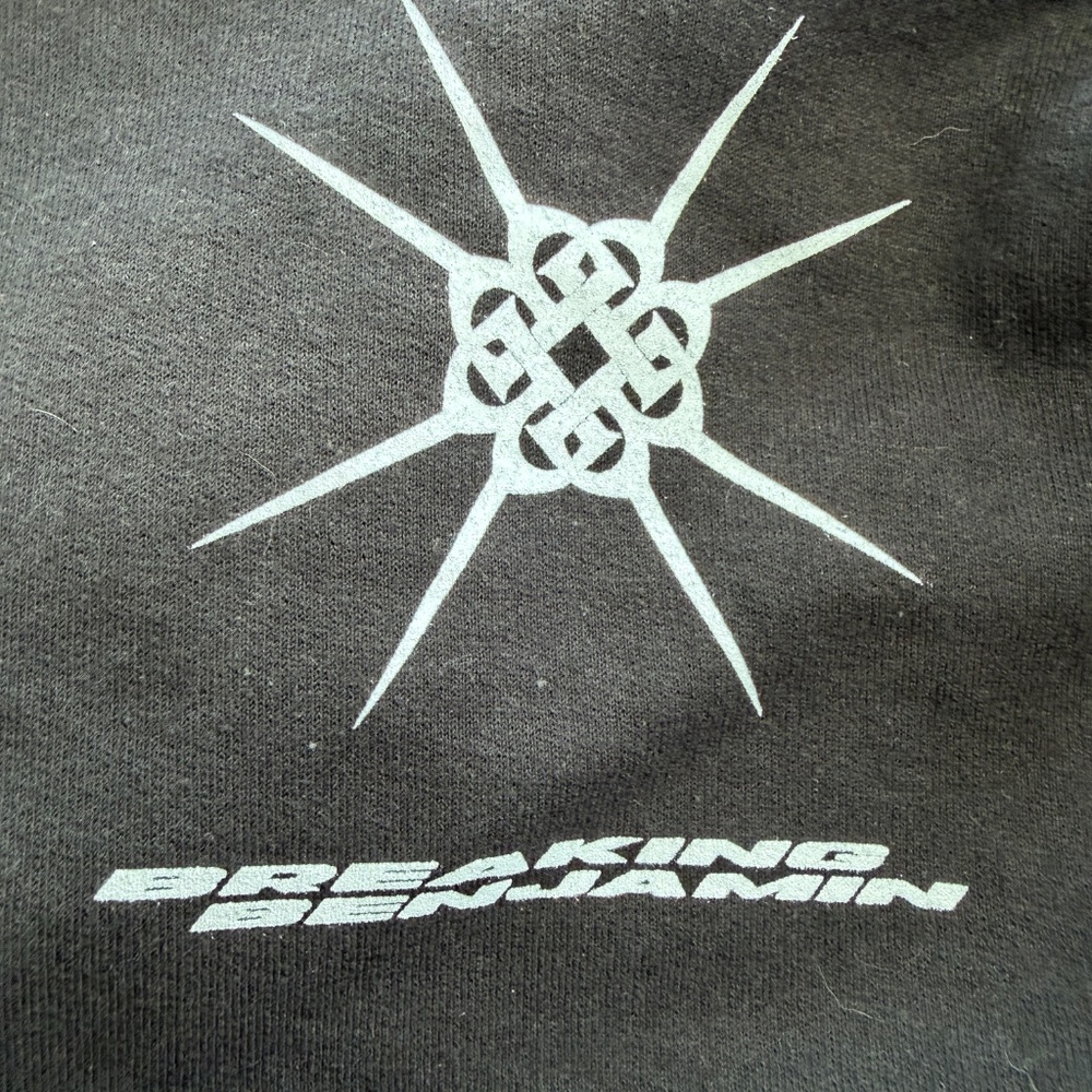 Black Graphic Hoodie for Band Breaking Benjamin | Size Large - Picture 2 of 5